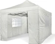 Бяла Сгъваема Градинска Шатра 3×3м тип Хармоника– стабилна, водоустойчива и лесна за разпъване, снимка 5