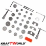 Комплект за спирачни цилиндри KraftWorld – 35 части за дискови спирачки, снимка 4