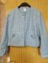 Дамско сако,светлосиньо букле,гр обиколка 53 см, снимка 3