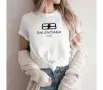 Balenciaga Дамска Тениска👚Дамска Блуза С Къс Ръкав Баленсиага - Бяла Или Черна Код LFS231, снимка 2