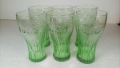 Чаши Кока Кола от макдоналдс, зеленикави, 6 бр еднакви, снимка 1