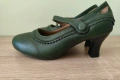 Дамски обувки с ток стил 50те, снимка 2