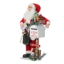 Дядо Коледа пощальон със светлина и музика, 100 cm, снимка 2