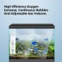 Вътрешен филтър Tealight Aquarium 15W, аквариумен филтър регулируем поток с водна помпа 80-250L НОВ, снимка 5