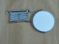 Козметично телескопично  огледало Ø16 см, двустранно, трикратно увеличение, хром., снимка 5