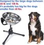 Vexong Повдигната купа за кучета със стойка, регулируема височина, неръждаема стомана, 25 х 8 см, снимка 7