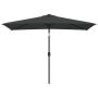 vidaXL Градински чадър с метален прът, 300x200 см, антрацит（SKU:44501, снимка 1 - Други - 45807765