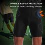 Topeter Къси защитни панталони за спорт с компресия и подплата, защита на бедрата и отзад, размер XL, снимка 5