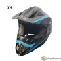 Детска Крос Каска 125 - XS - Black / Blue Argos, снимка 1