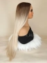 Дълга права руса перука без бретон, снимка 4