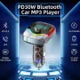 Bluetooth Трансмитер за кола/Car bluetooth transmitter HM104 , снимка 4