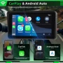  6" Навигация за мотоциклет с Carplay Android Auto,Airplay BT, Type-C, SWC камера Водоустойчива, снимка 5