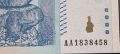 Зимбабве .100 000 000 000 000 долара.100 трилиона долара. 2008 година. UNC., снимка 2