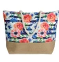 Плажна чанта с дизайн на цветя, 55,5x14,5x41,5 см., снимка 1