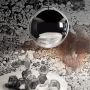 Пандел висяща таванна ЛЕД лампа с огледална топка лукс колекция хром, снимка 1