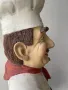 Италианска голяма статуетка на Шеф Готвач, снимка 11