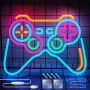 Eufrozy Game Neon Sign - Димируем геймърски LED неонов знак с акрилна дъска, захранван от USB, снимка 1 - Лед осветление - 45656793