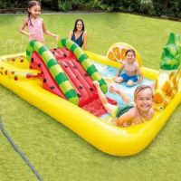 Детски надуваем басейн с пързалка , снимка 1 - Басейни и аксесоари - 45399403