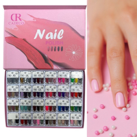 Комплект маникюри - разкошни изкуствени нокти в различни цветове в елегантна дамска кутия, снимка 2 - Продукти за маникюр - 44974366