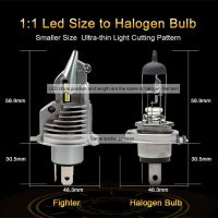 H4 LED крушки за фарове 12V 4300k, снимка 6 - Аксесоари и консумативи - 45708300