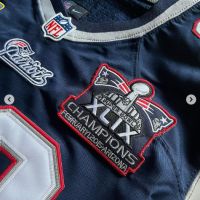 Оригинално Nike OnField jersey на New England Patriots - Tom Brady, с нашивките от Superbowl XLIX 💥, снимка 4 - Спортни дрехи, екипи - 45396585