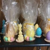 Свещи * яйца, зайчета, снимка 2 - Декорация за дома - 45510120