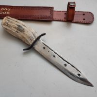 28 см Стар кован нож сабя ятаган каракулак, снимка 5 - Антикварни и старинни предмети - 45505360