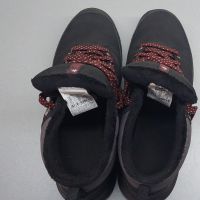Мъжки непромокаеми туристически обувки за преходи sh100, черни, снимка 4 - Мъжки боти - 45160307