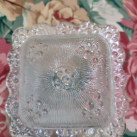 старинна вносна  стъклена кутийка за бижута, снимка 1 - Антикварни и старинни предмети - 44940353