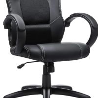 SONGMICS Въртящ се офис стол, регулируема височина, стол за игри, стол за компютър, снимка 1 - Столове - 46040765