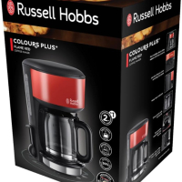 Кафе машина Russell Hobbs Colours Plus , Flame Red , Coffee Maker-30% , снимка 7 - Кафемашини - 44988658