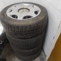 4 броя летни гуми с желязни джанти и тазове , снимка 1 - Гуми и джанти - 45567657