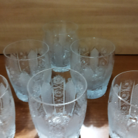 Кристални чаши за вода уиски вино ракия , снимка 11 - Антикварни и старинни предмети - 40462725