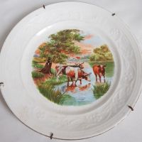 Стара порцеланова чиния за стена, снимка 1 - Антикварни и старинни предмети - 45741291