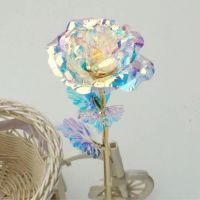 златна/диамантена роза, снимка 4 - Декорация за дома - 45525028