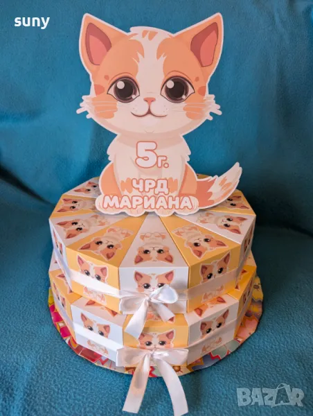 Картонена торта Коте, снимка 1