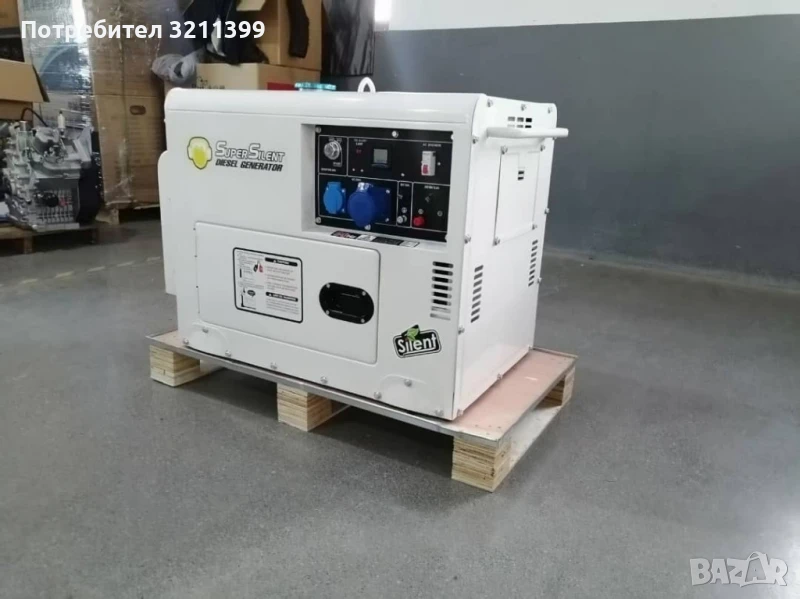 Дизелов генератор 6 kW чисто нов 220v монофазен много тих, снимка 1
