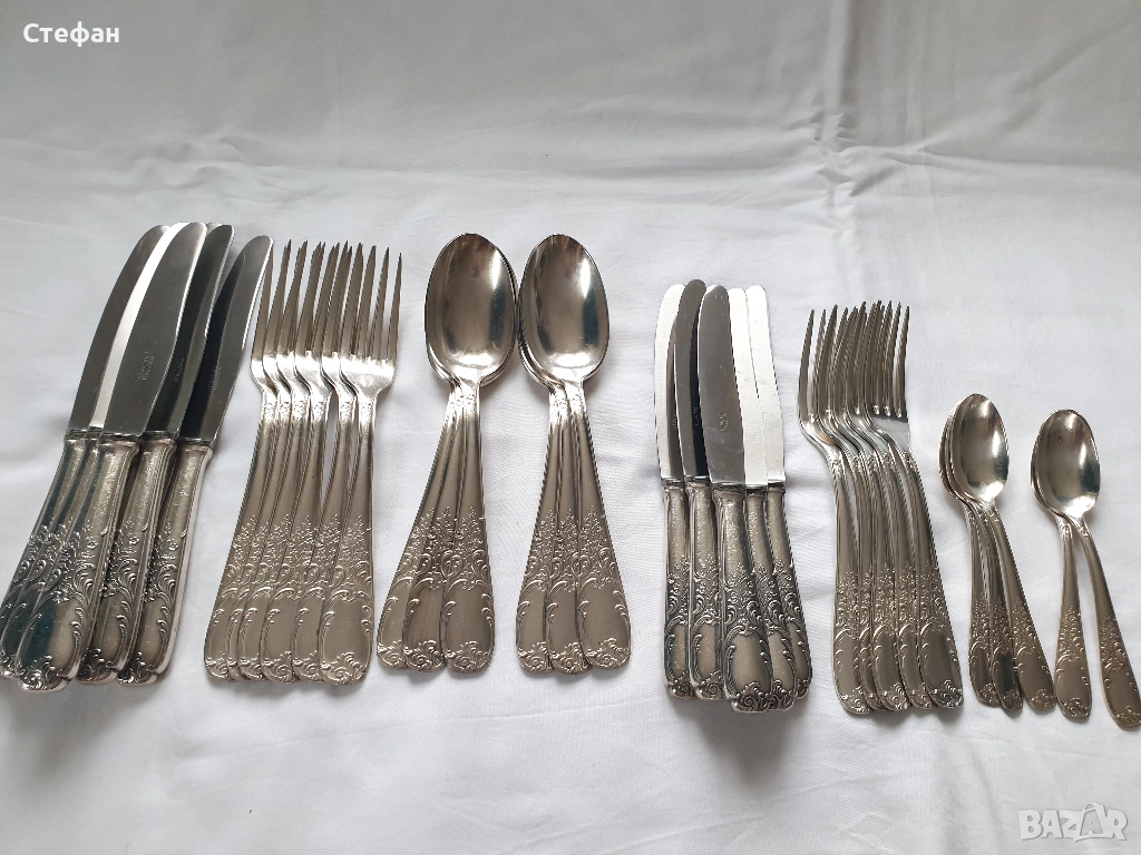 Комплект посребрени прибори, снимка 1