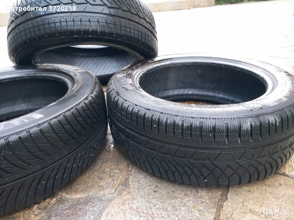 Продавам 3 гуми Мишлен АЛПИН 235/55/18 зимни, снимка 1