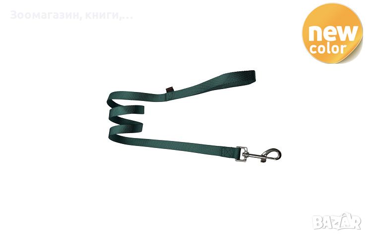 Нагръдник за куче тъмно зелен XS 1.0 x 120 см Pet Interest Single Layer Leash Dark Green 33011, снимка 1