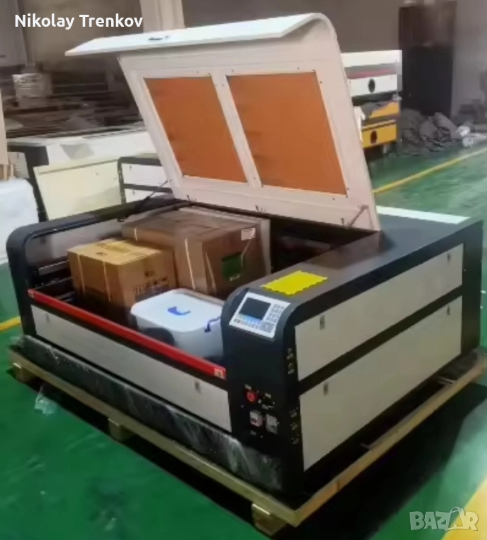 Лазерна машина за рязане и гравиране Работна площ 1600мм. на 1000мм. В наличност в момента, снимка 1