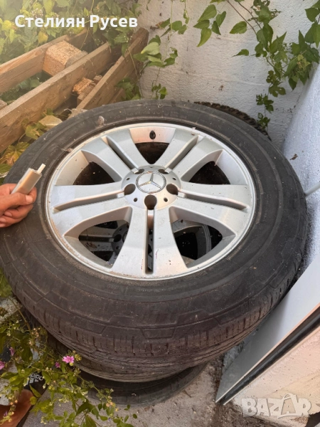 4бр алуминиеви джанти за mercedes GL 5 x 112 / 19 цола -цена 572лв или 292,46 евро      реална цена, снимка 1