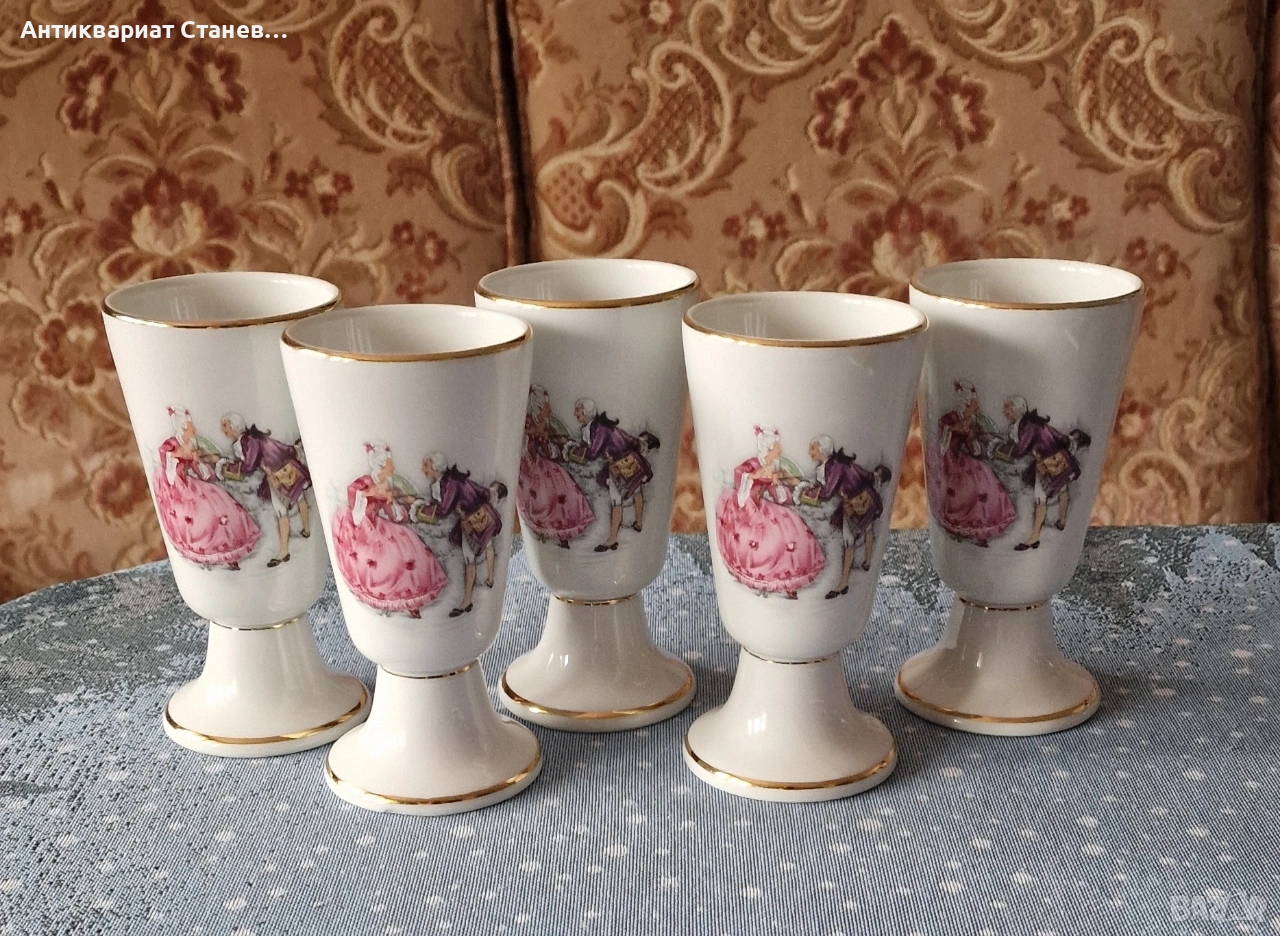 Комплект порцеланови чаши за какао, снимка 1