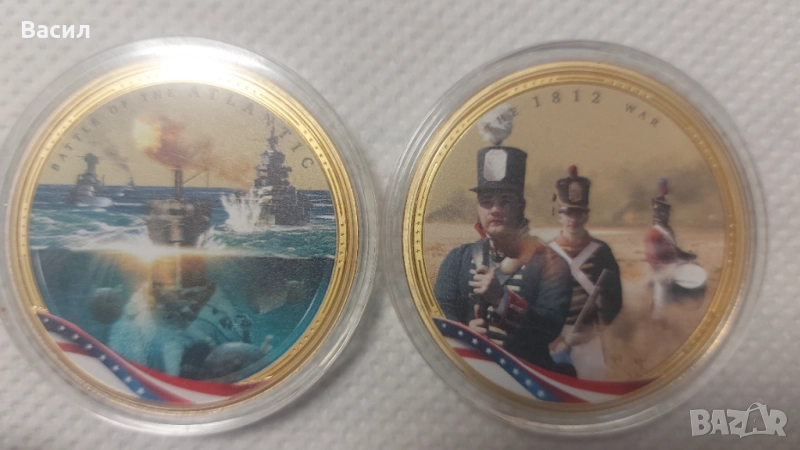 ВЪЗПОМЕНАТЕЛНИ МОНЕТИ,МЕДАЛ,ПЛАКЕТ 1 ДОЛАР, снимка 1