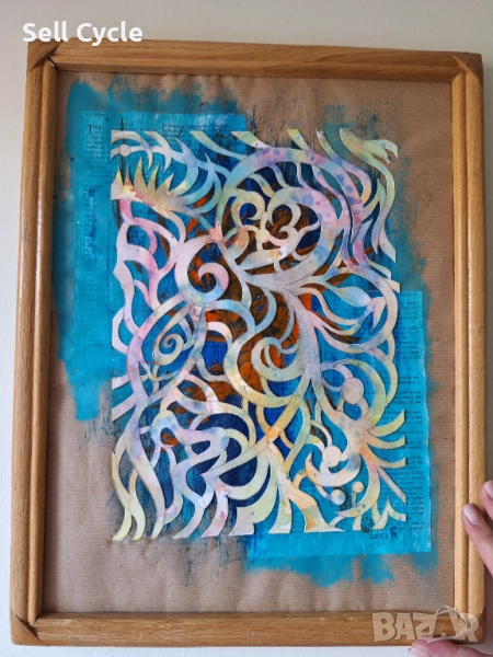 ✅КАРТИНА - СМЕСЕНА ТЕХНИКА - 30/40 СМ.❗, снимка 1