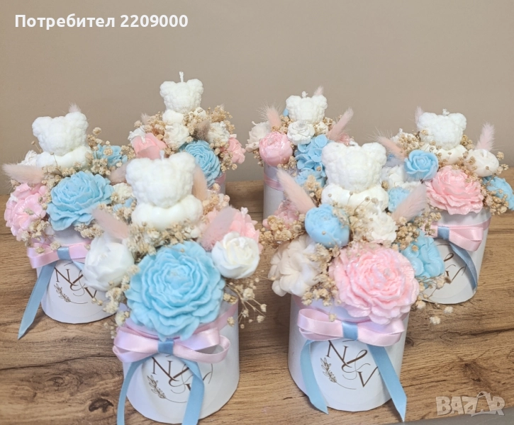 Букети от ароматни соеви свещи, снимка 1