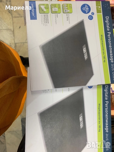 Дигитален кантар за телесно тегло до 180 кг./ Черен, снимка 1