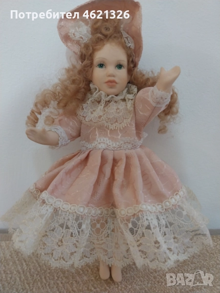 Колекционерска порцеланова кукла от бисквитен порцелан, като нова, снимка 1