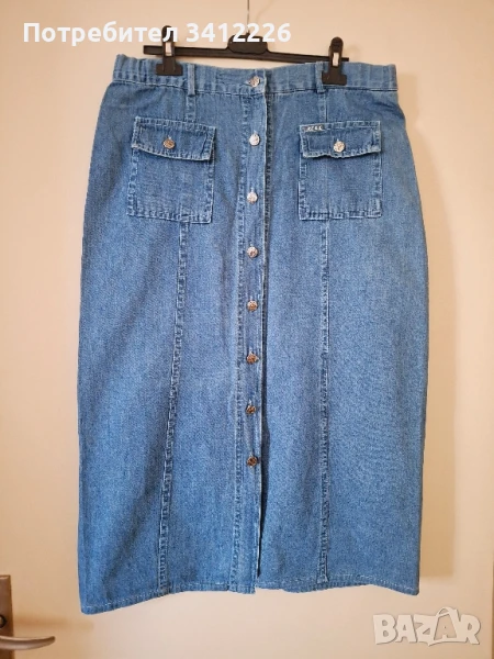 Дънкова пола L, снимка 1