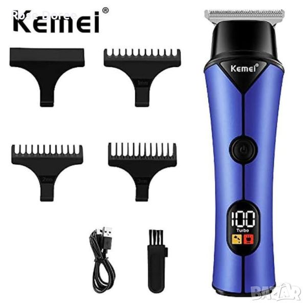 Професионална безжична машинка за подстригване Kemei , снимка 1